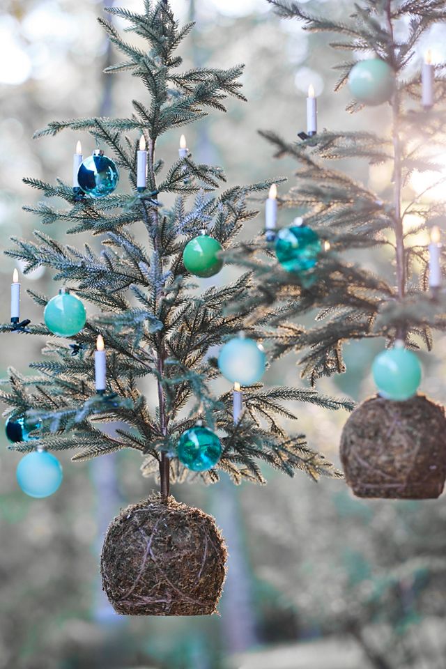 Moss Ball Mini Faux Fir Tree #9