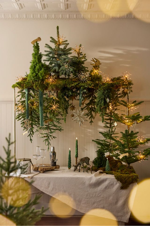 Moss Ball Mini Faux Fir Tree #9