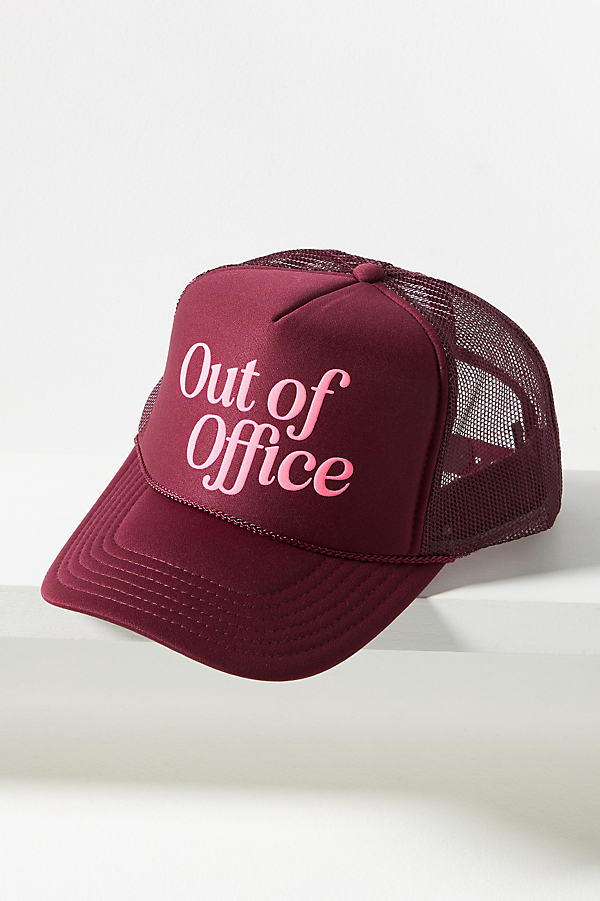 Shop Ascot + Hart Out Of Office Trucker Hat In Purple
