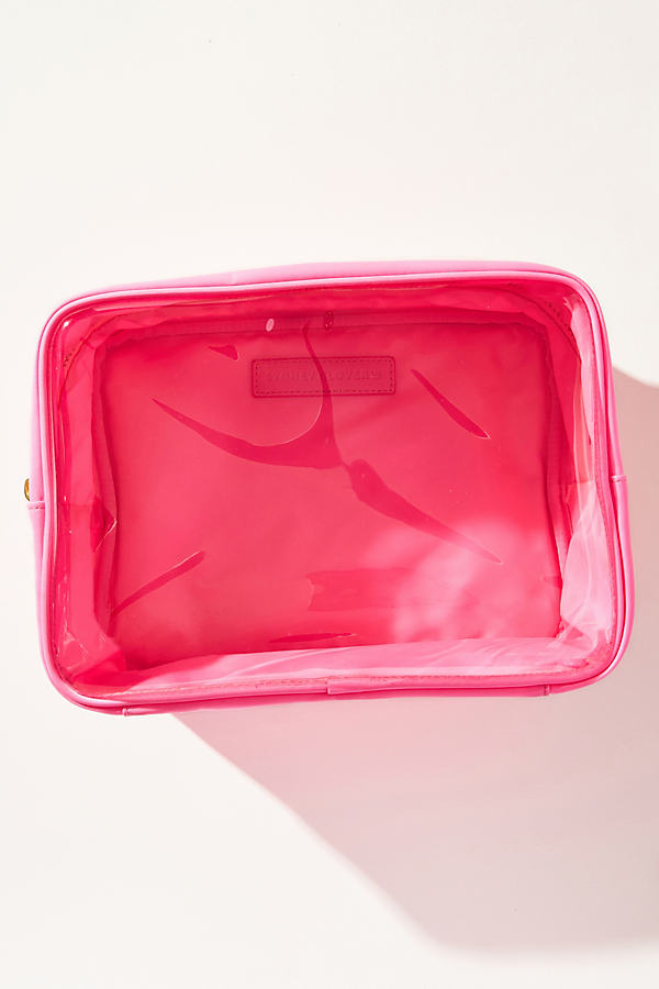 Shop Stoney Clover Lane Clear Front Large Pouch In Pink