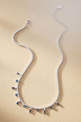 Shop By Anthropologie Delicate Jewel Necklace In Blue
