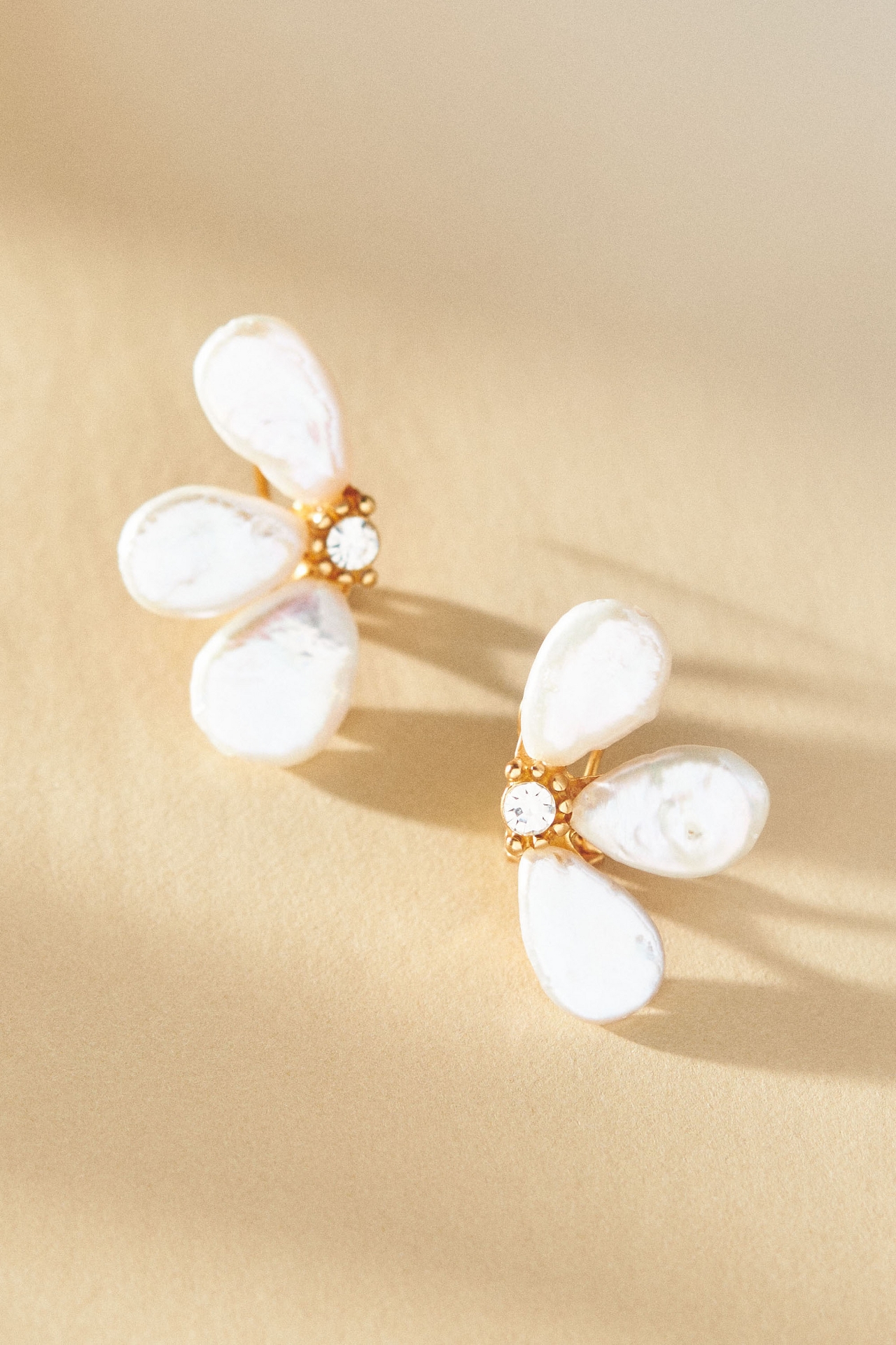 Freshwater Pearl Flower Earrings