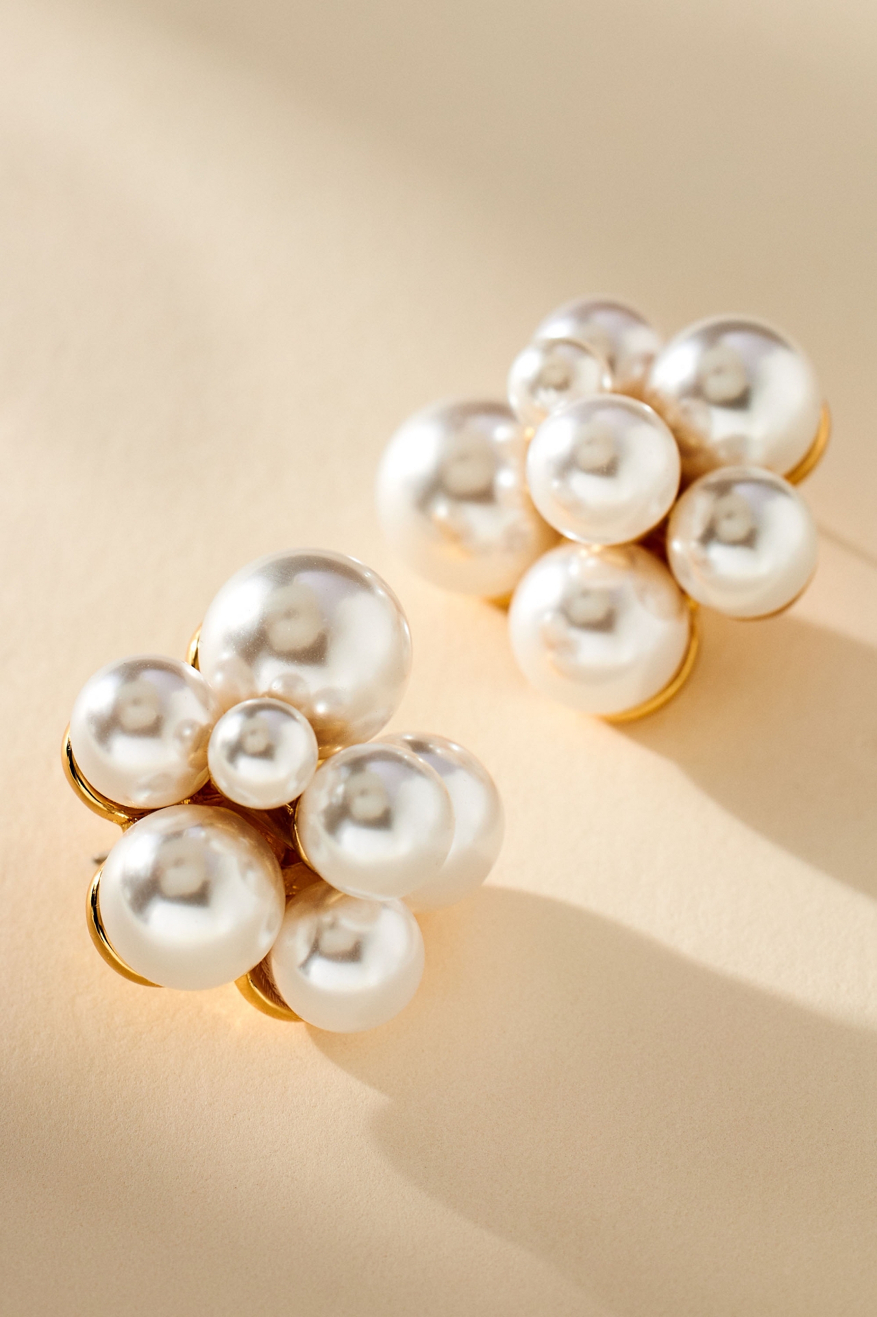 Kenneth Jay Lane Pearl Cluster Earrings