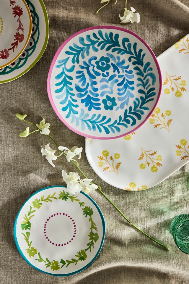 Summer Garden Melamine Side Plates, Set of 3 #2