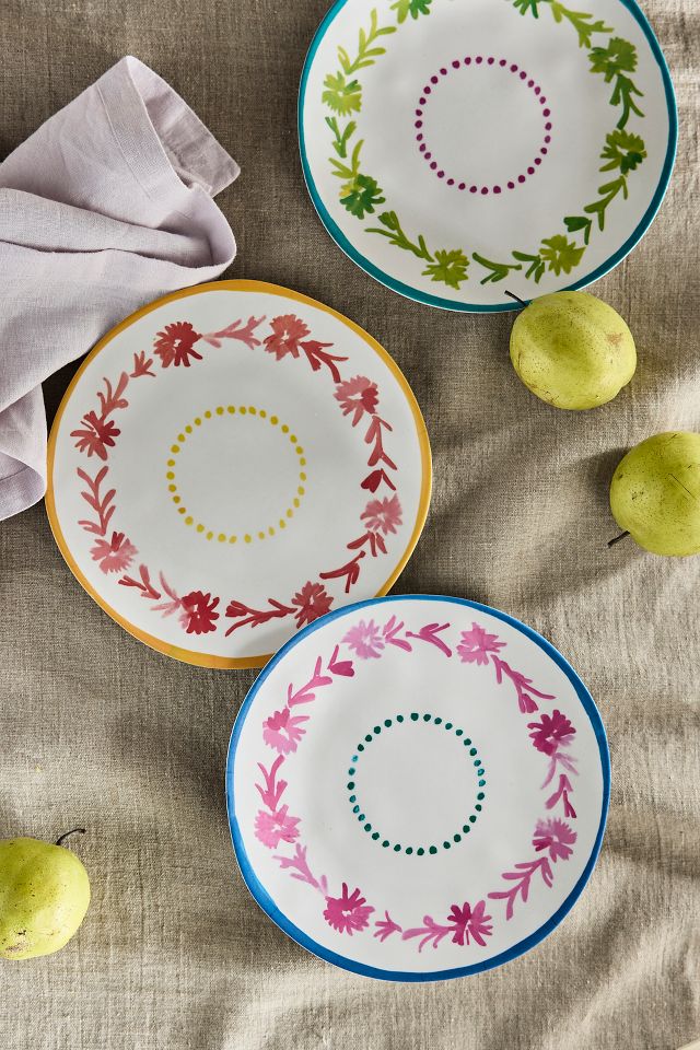 Summer Garden Melamine Side Plates, Set of 3 | Terrain