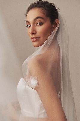 Shop A.b. Ellie Cathedral Veil In White