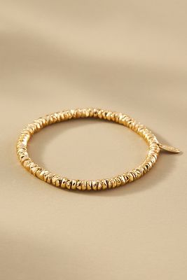 Shop By Anthropologie Mini Metal Beaded Bracelet In Gold