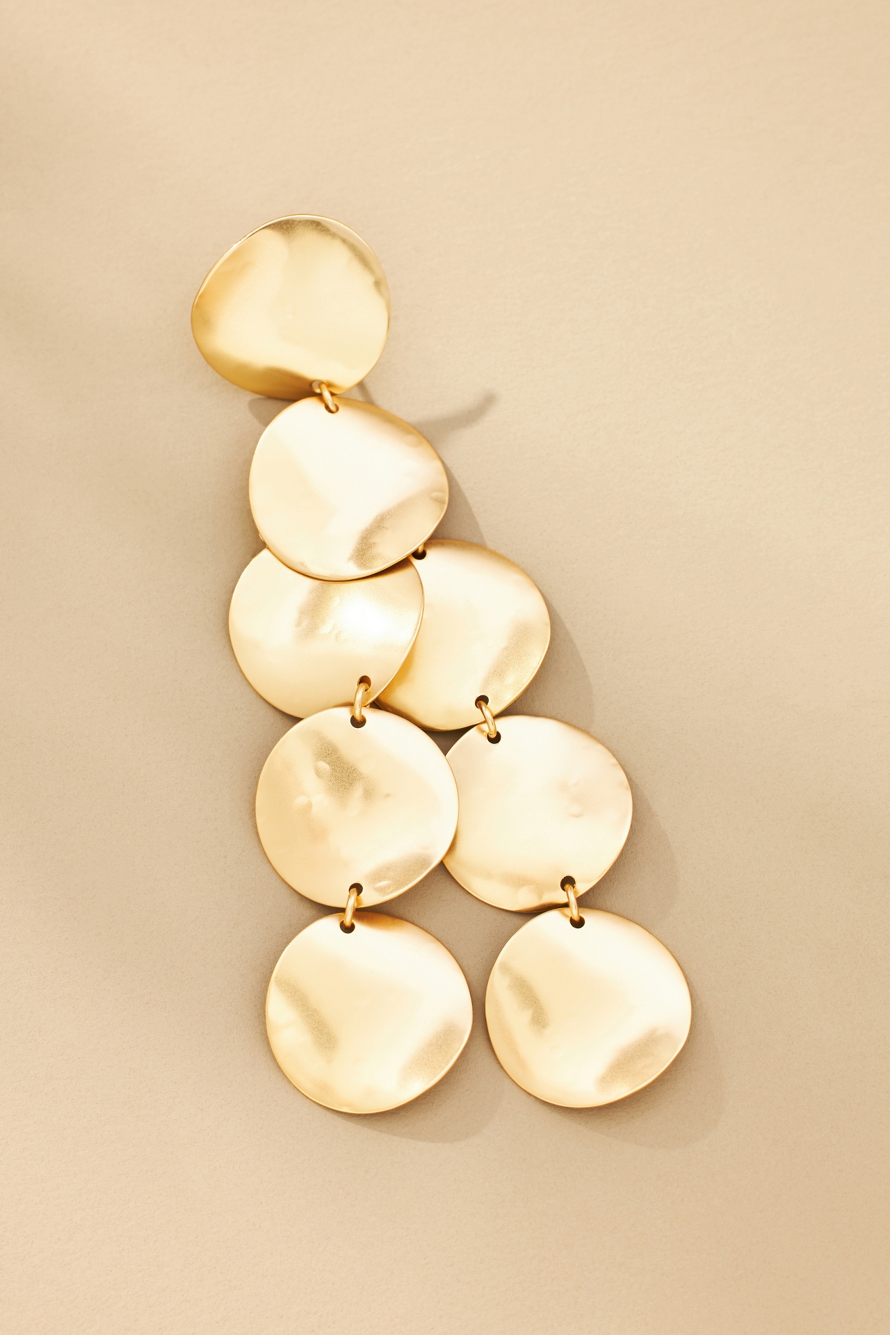 Round Discs Drop Earrings