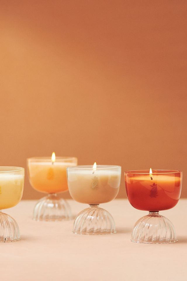 Rewined Rose Coupe Glass Candle #1