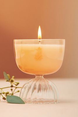 Rewined Rose Coupe Glass Candle