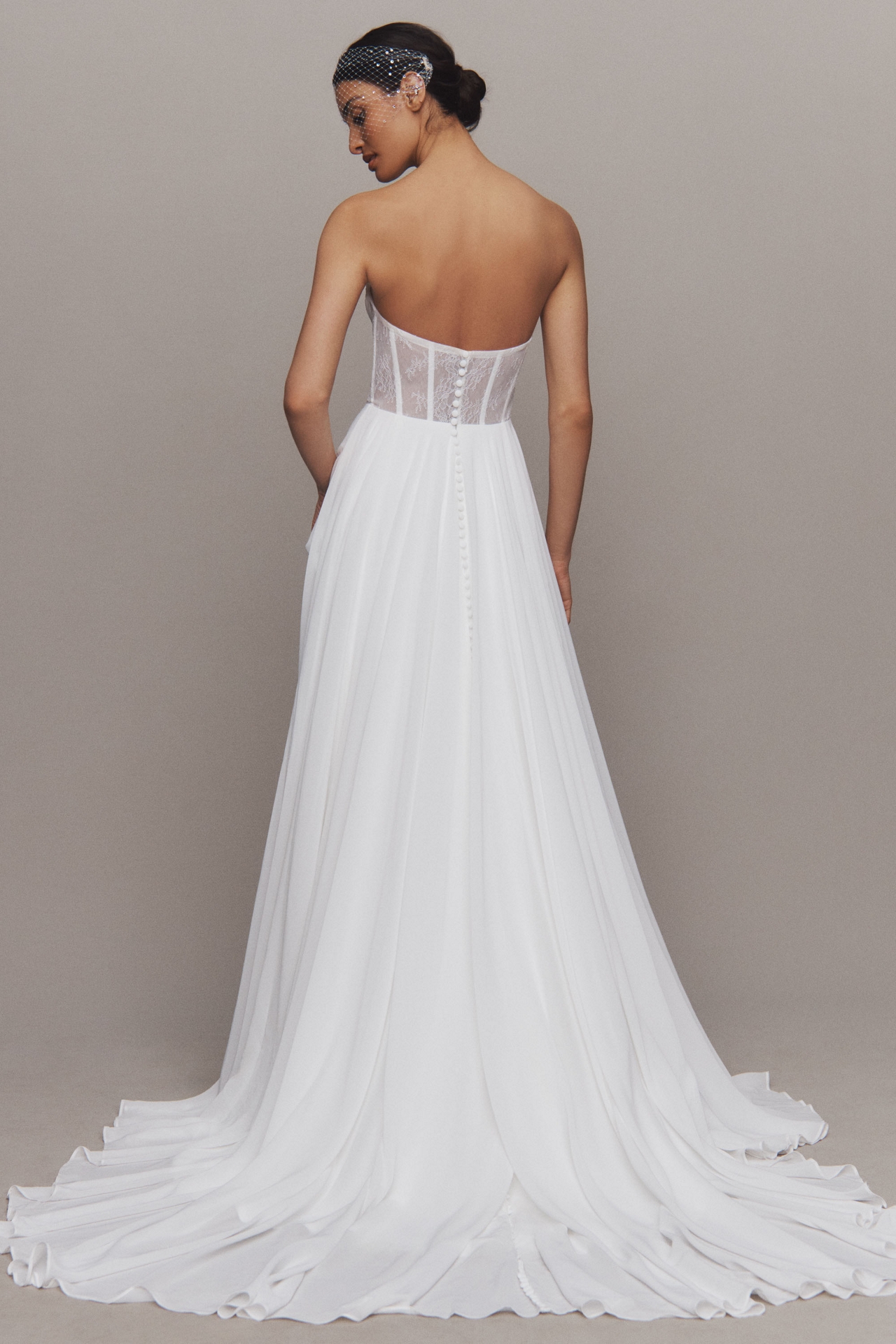 Jenny by Yoo Nora Off-The-Shoulder Corset A-Line Wedding Gown