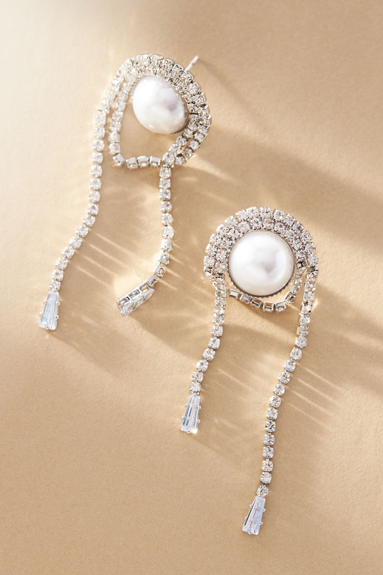 Shashi Wren Pearl Drape Earrings