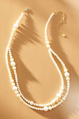 Shashi Elsa Pearl Necklace In Neutral
