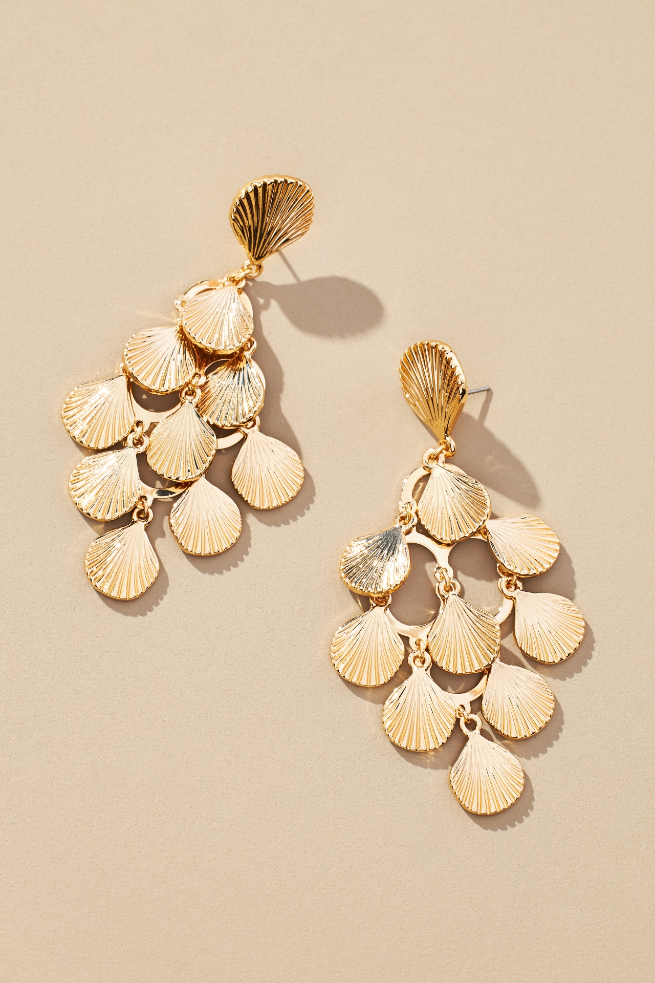 Shell Scallop Drop Earrings