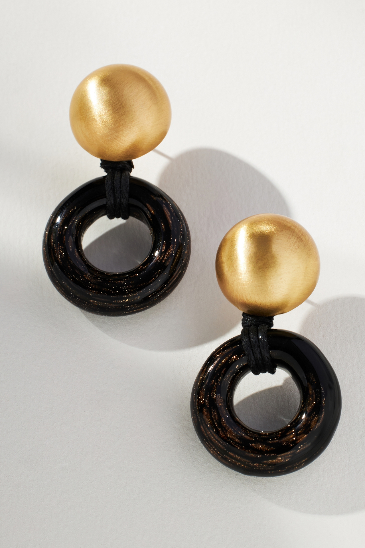 Resin Circle Drop Earrings