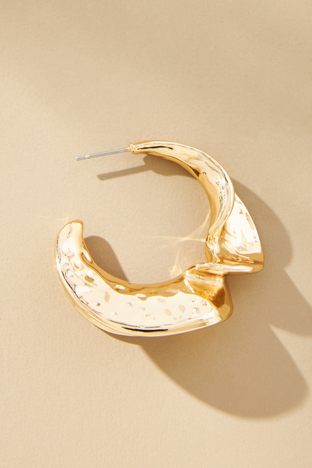 Molten Spiral Hoop Earrings