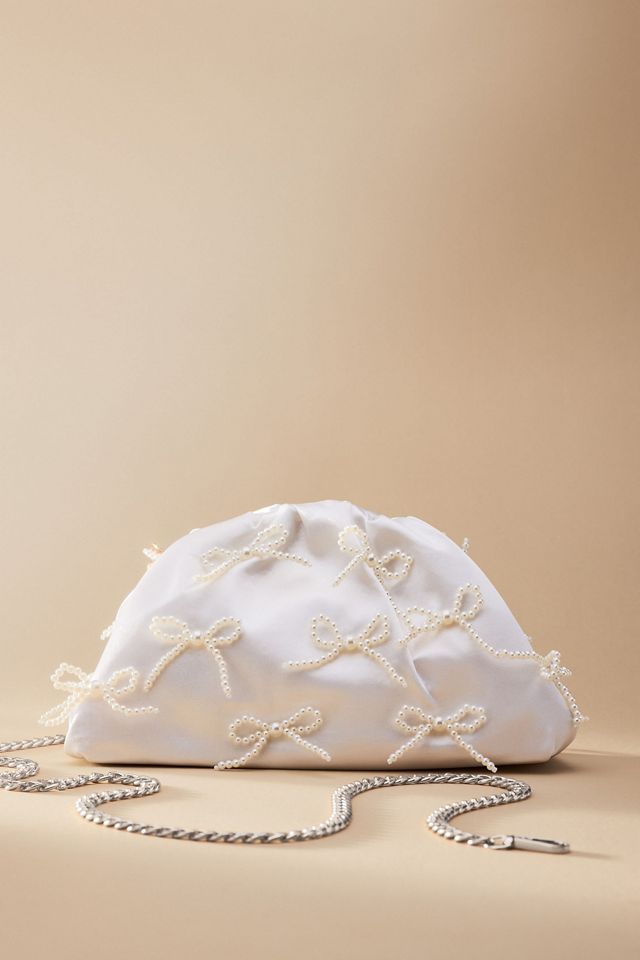 The Frankie Mini Clutch: Pearl Bows Edition #1