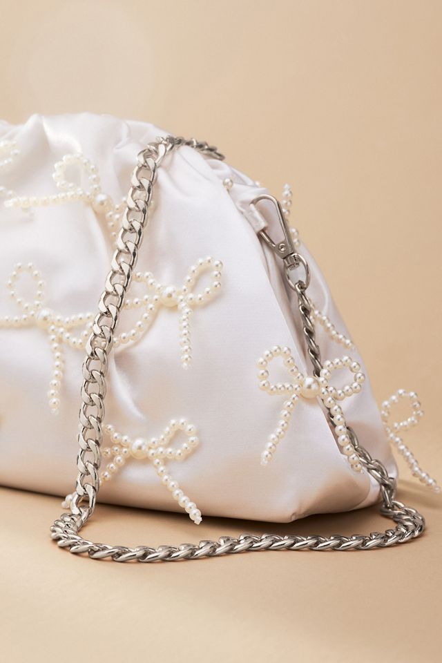 The Frankie Mini Clutch: Pearl Bows Edition #2