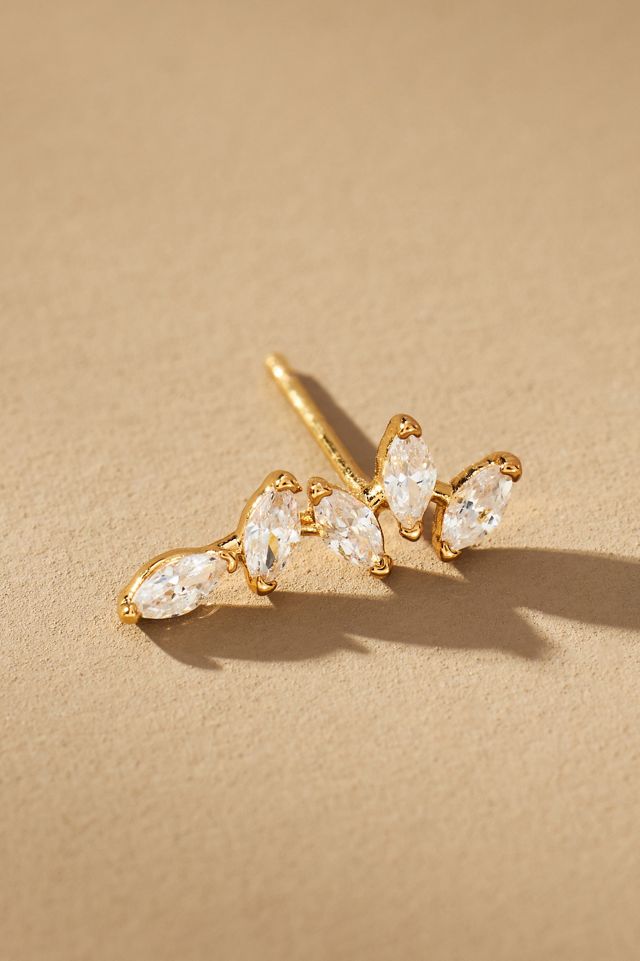 Multi Marquis Crystal Post Earrings #1