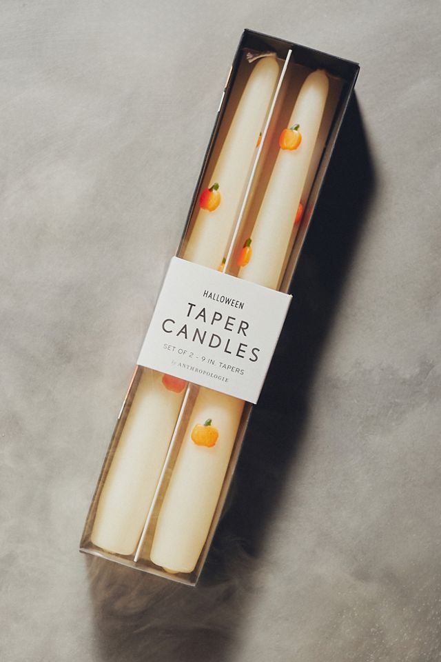 Icon Pumpkin Taper Candles, Set of 2 #4