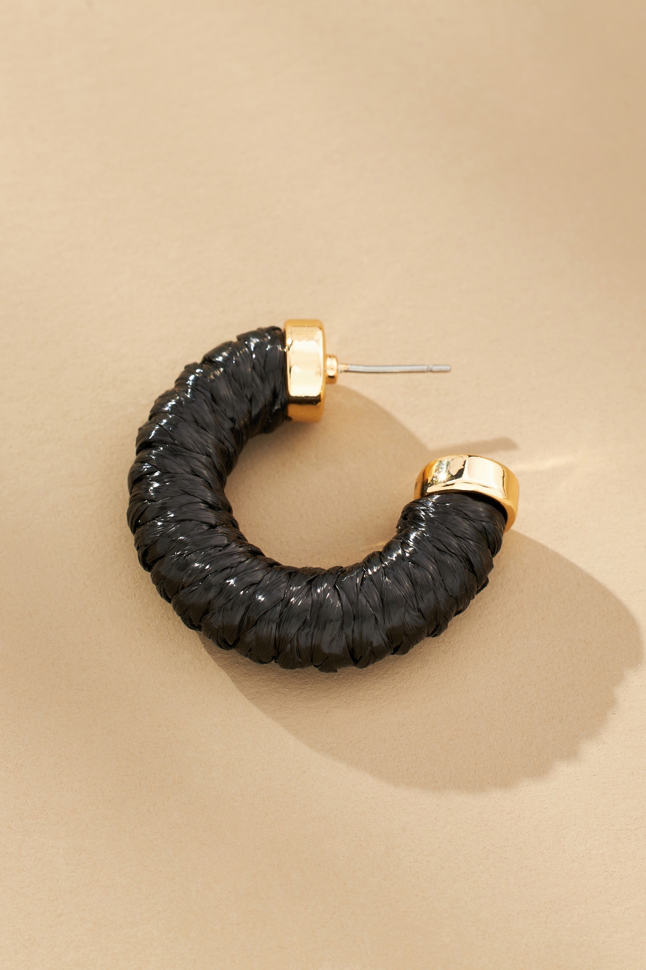 Raffia Hoop Earrings