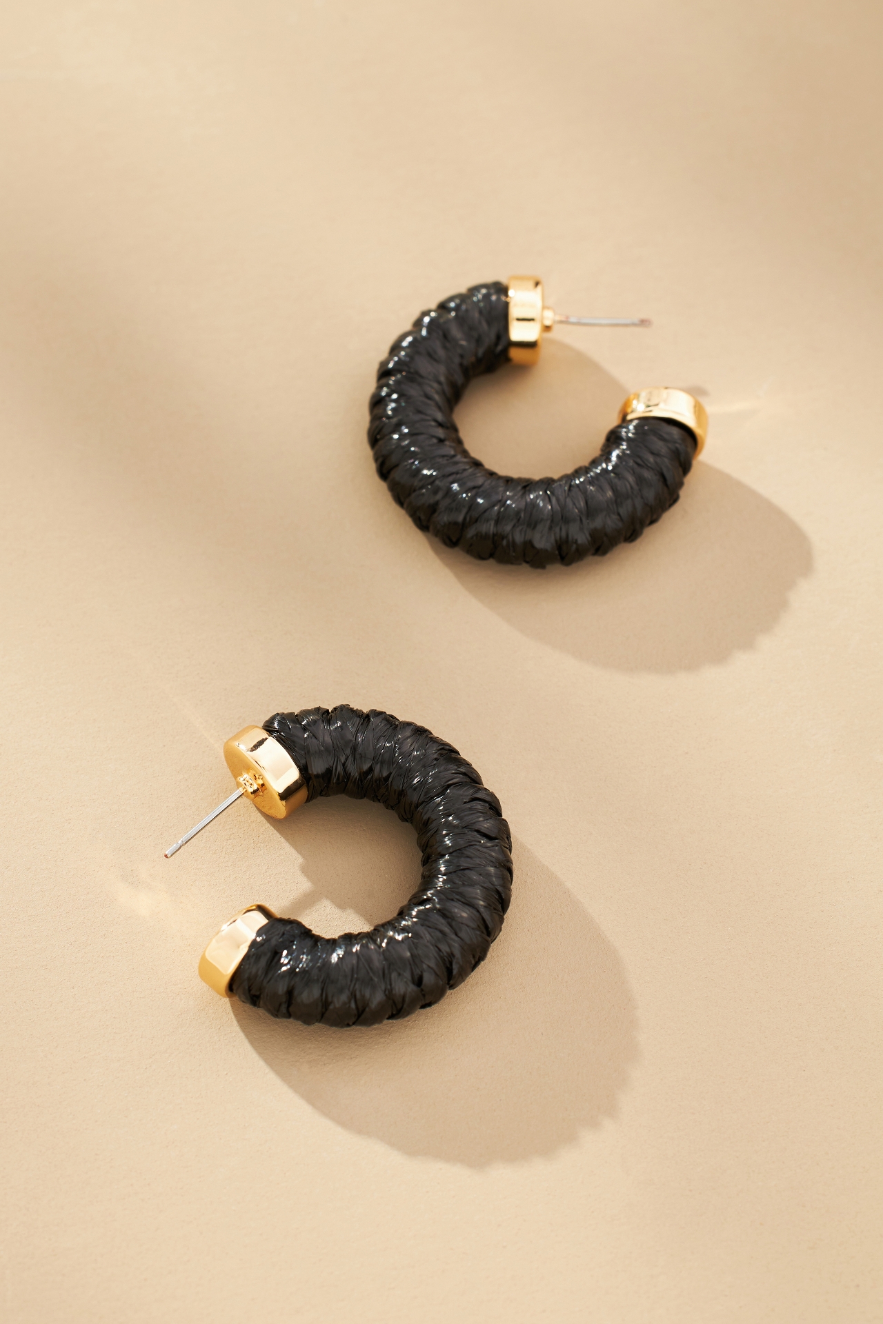 Raffia Hoop Earrings