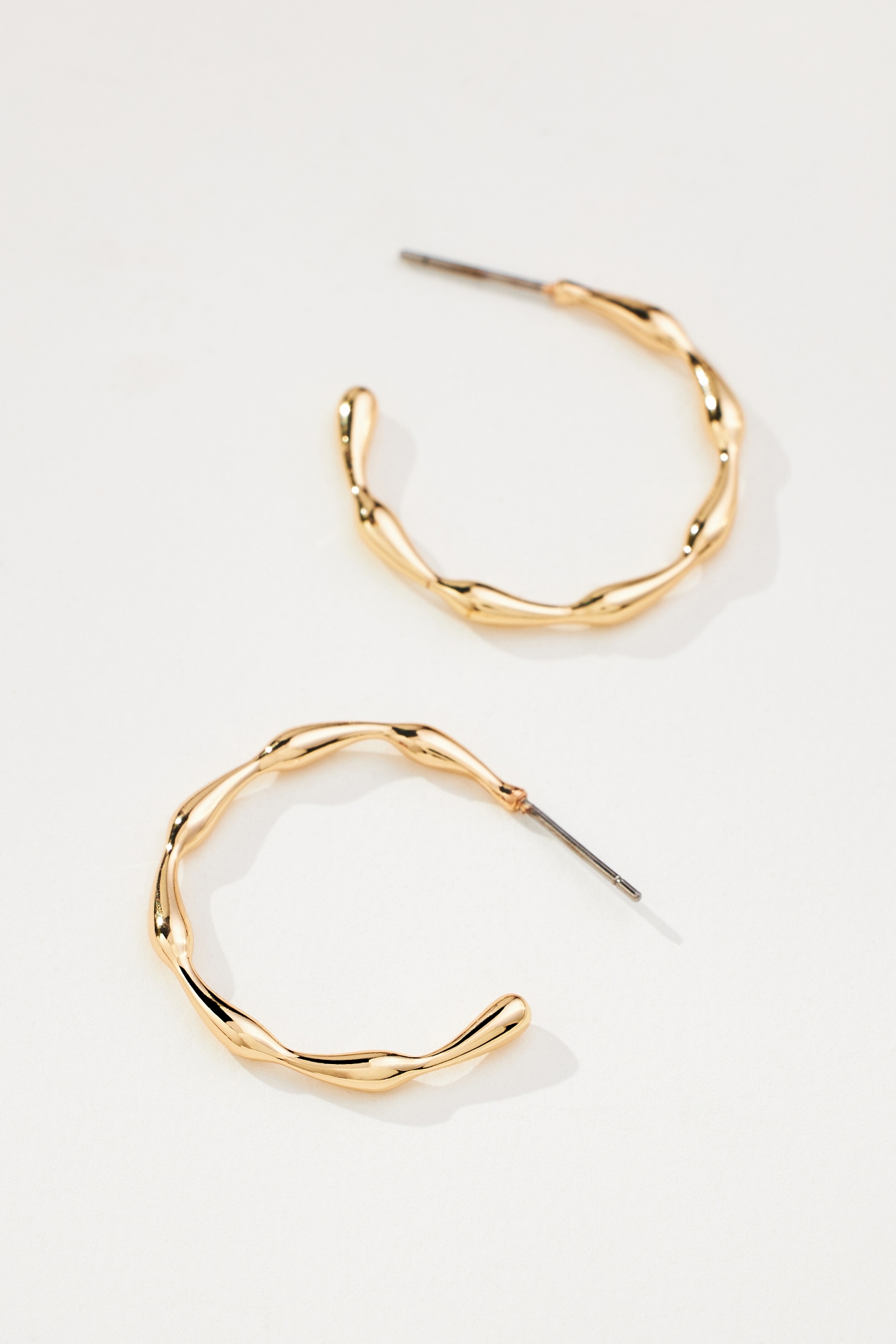 Teardrop Infinity Hoop Earrings