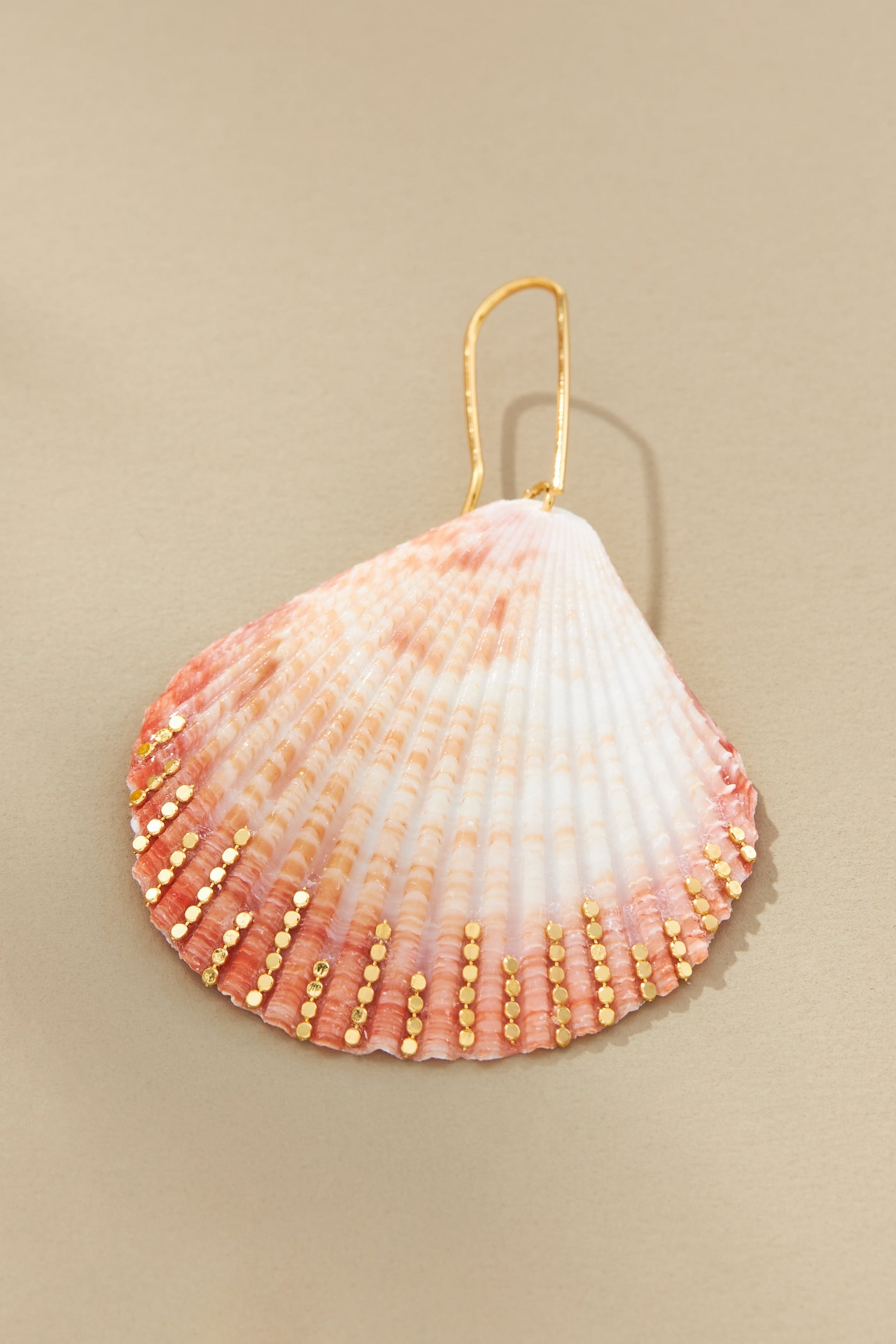 Seashell Floral Drop Earrings