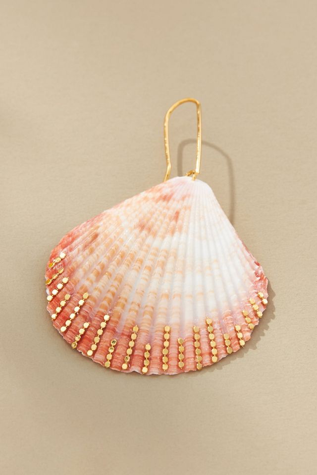 Unique Sea Shell Flower Shaped classic Drop Earring
