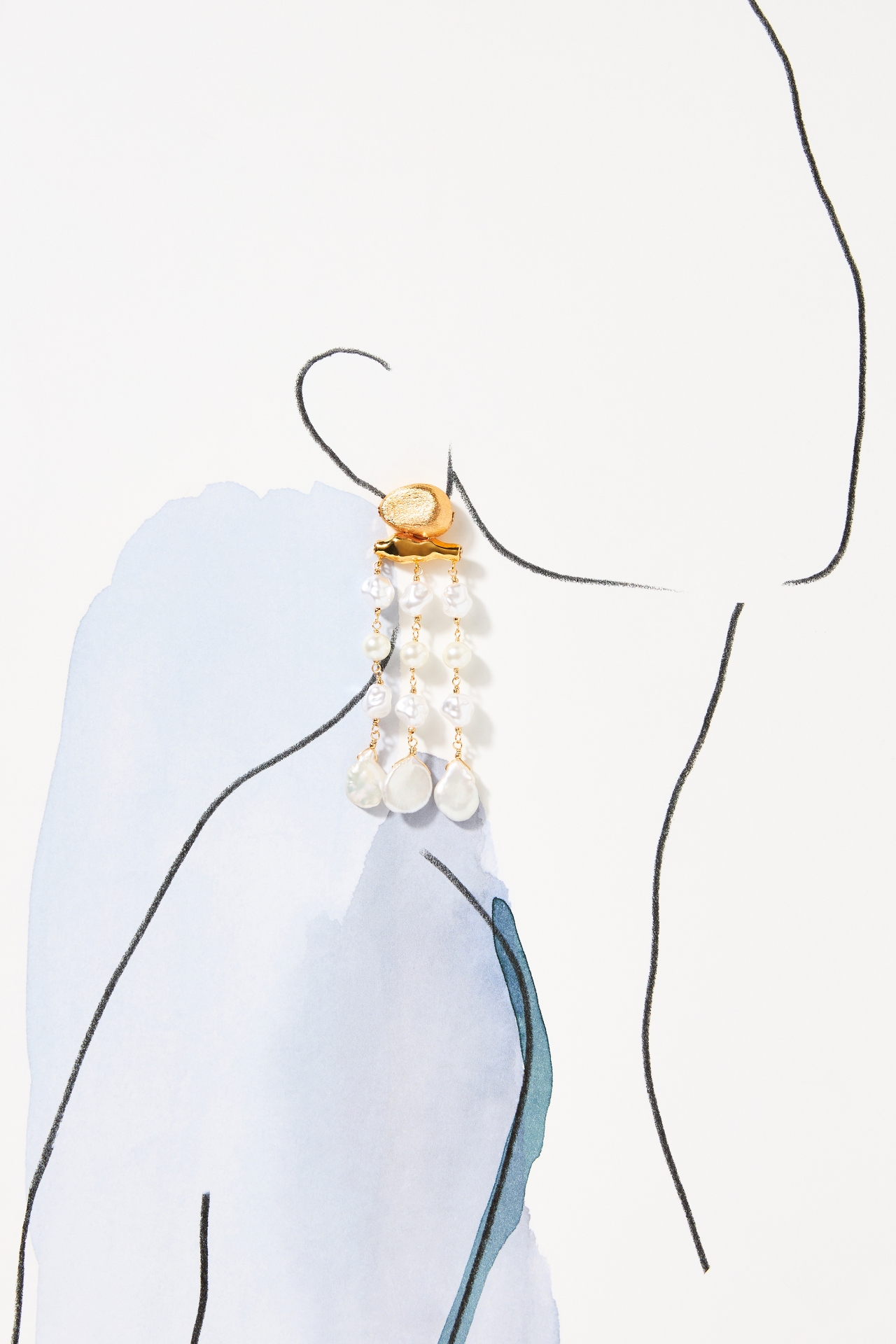 Statement Pearl Drop Earrings