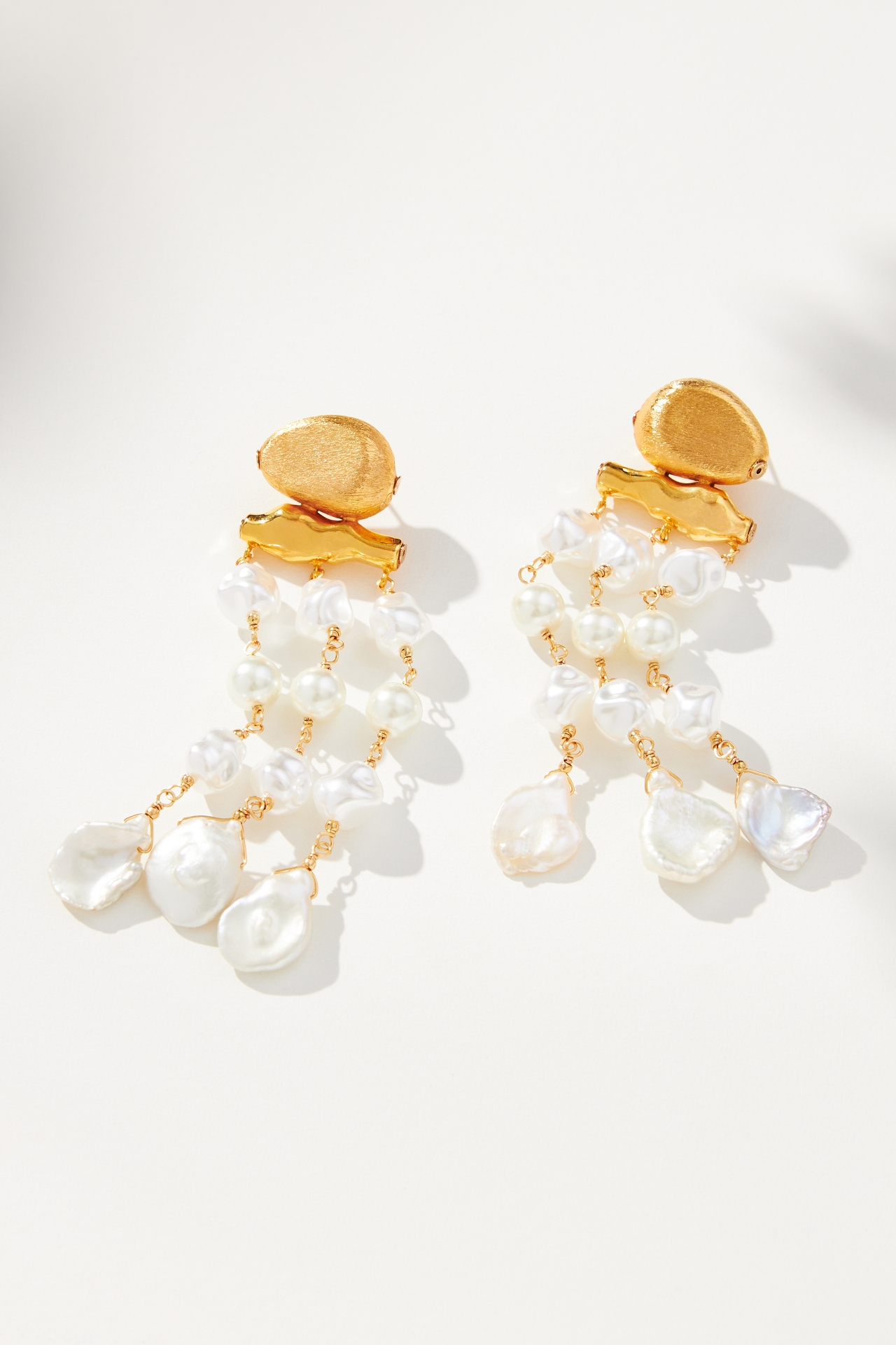 Statement Pearl Drop Earrings