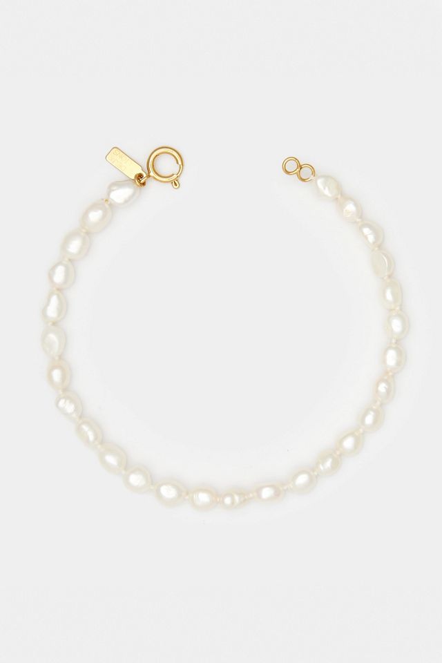 Deux Lions Jewelry Natural Keshi Pearl Anklet #1