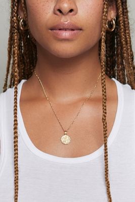 Deux Lions Jewelry Gold Zodiac Necklace