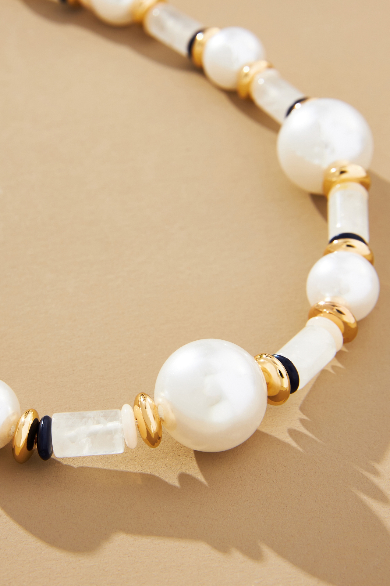 Preppy Pearl Beaded Necklace