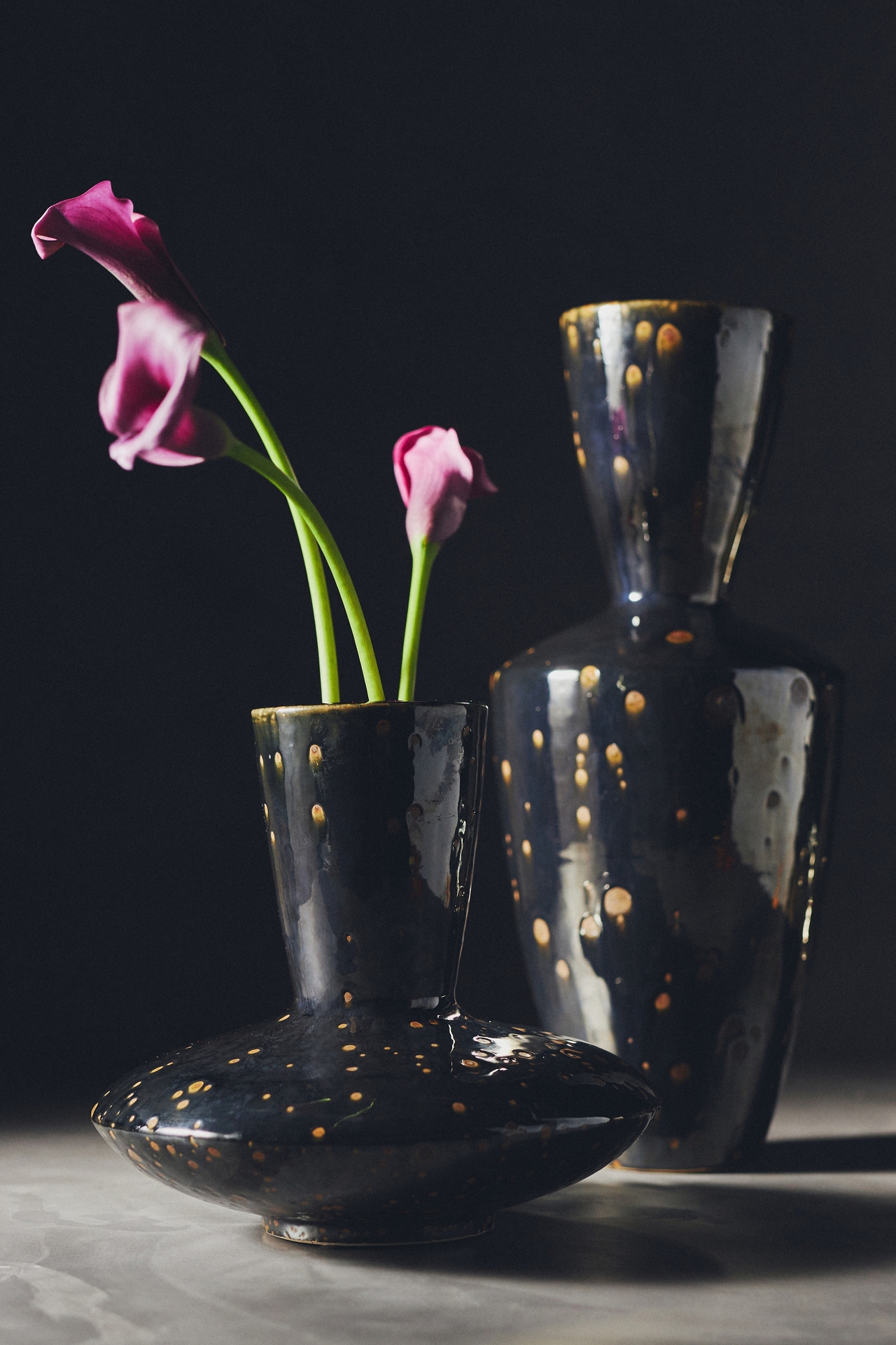 Lunar Black Vase