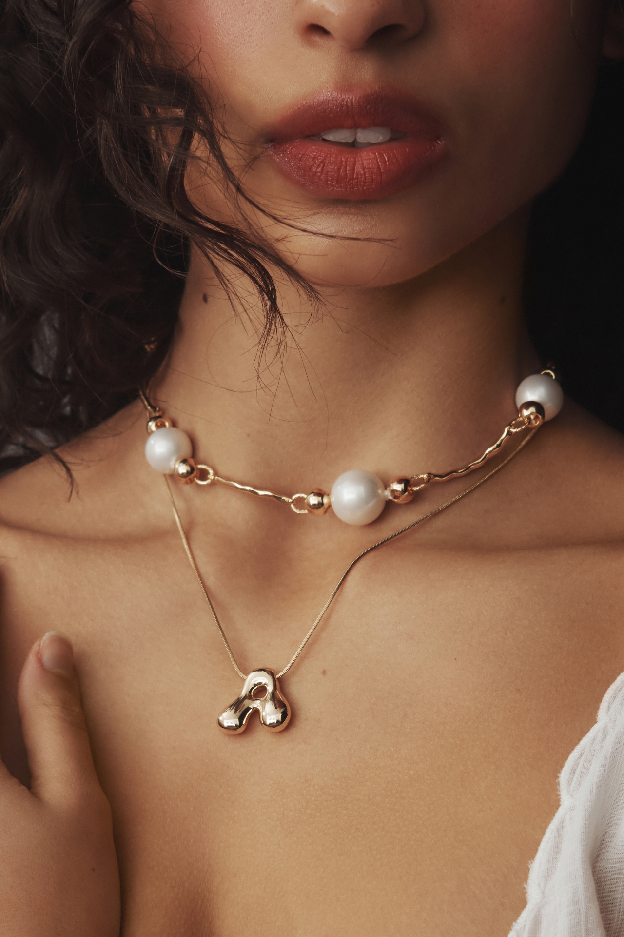 Pearl Link Chain Necklace