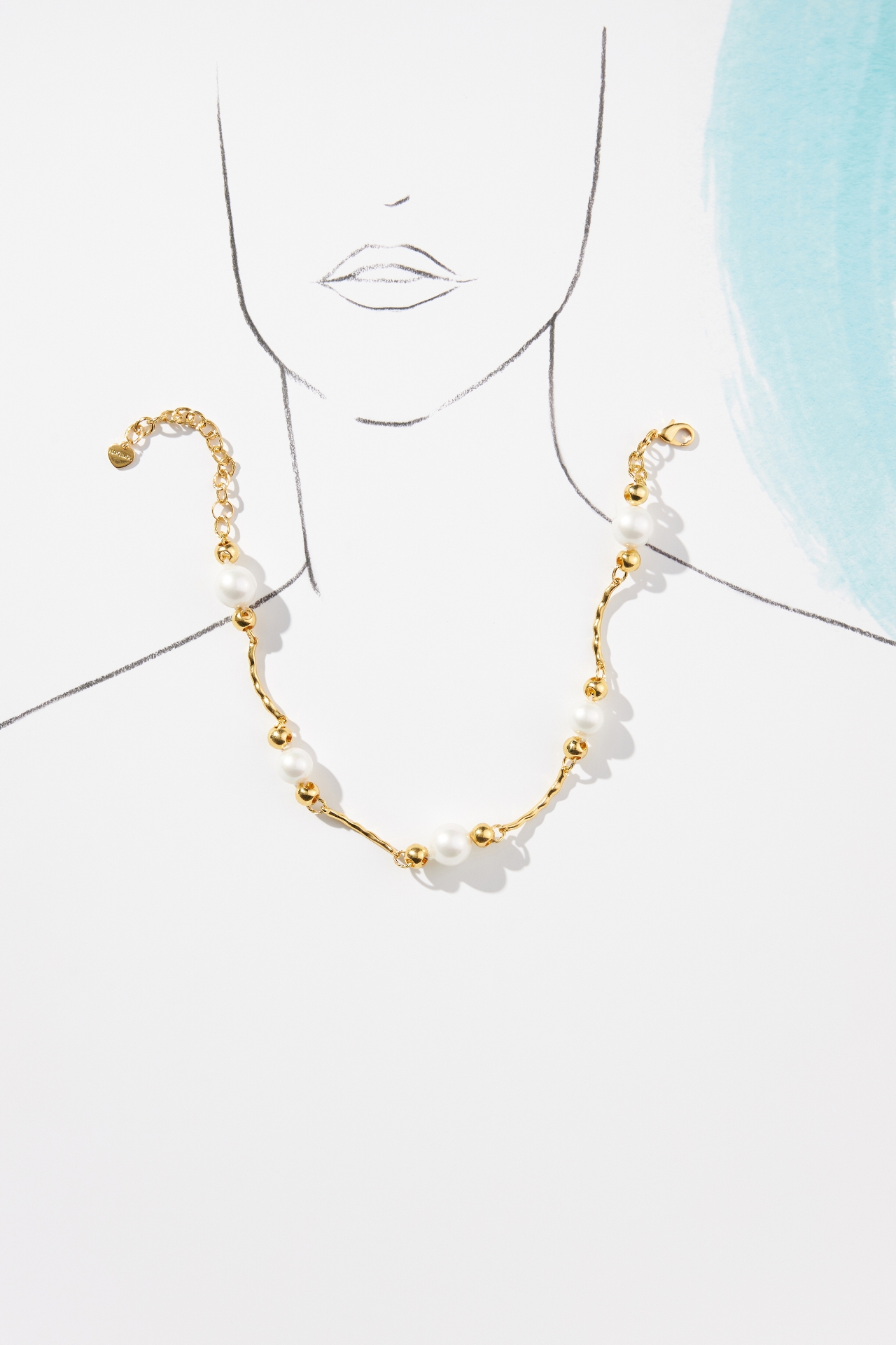 Pearl Link Chain Necklace