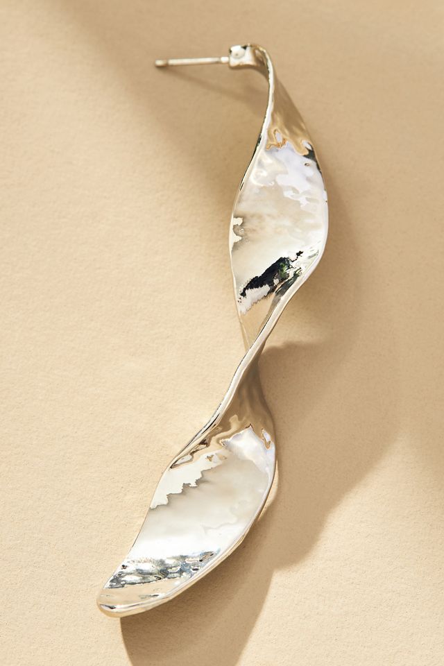 Long Twist Drop Earrings #1