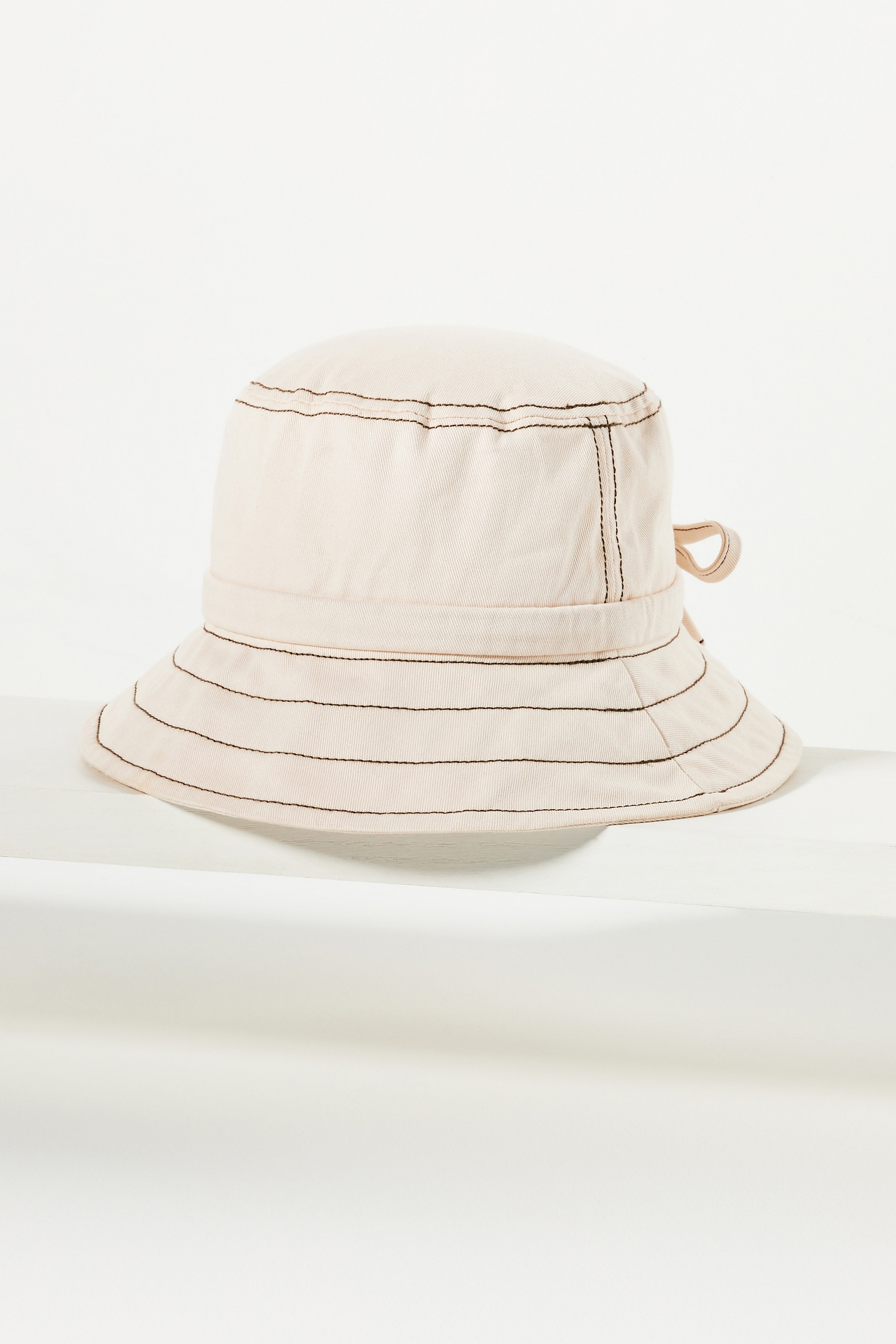 By Anthropologie Contrast Tie Bucket Hat