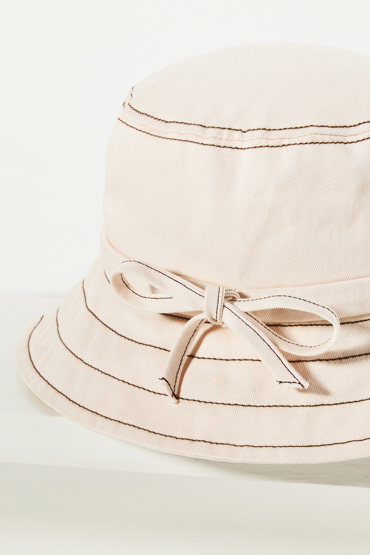 By Anthropologie Contrast Tie Bucket Hat