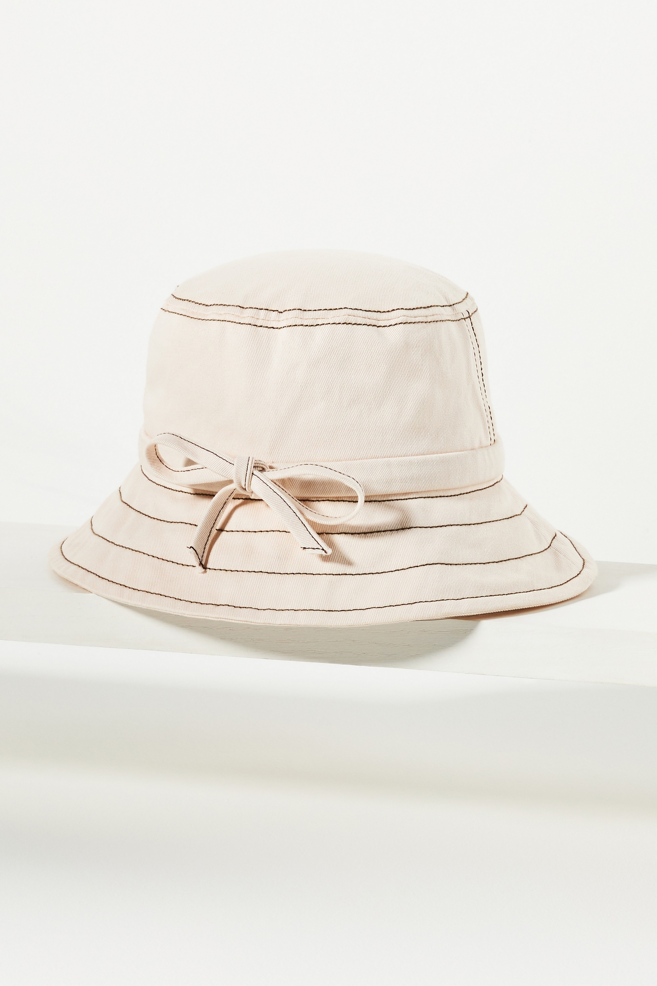 By Anthropologie Contrast Tie Bucket Hat