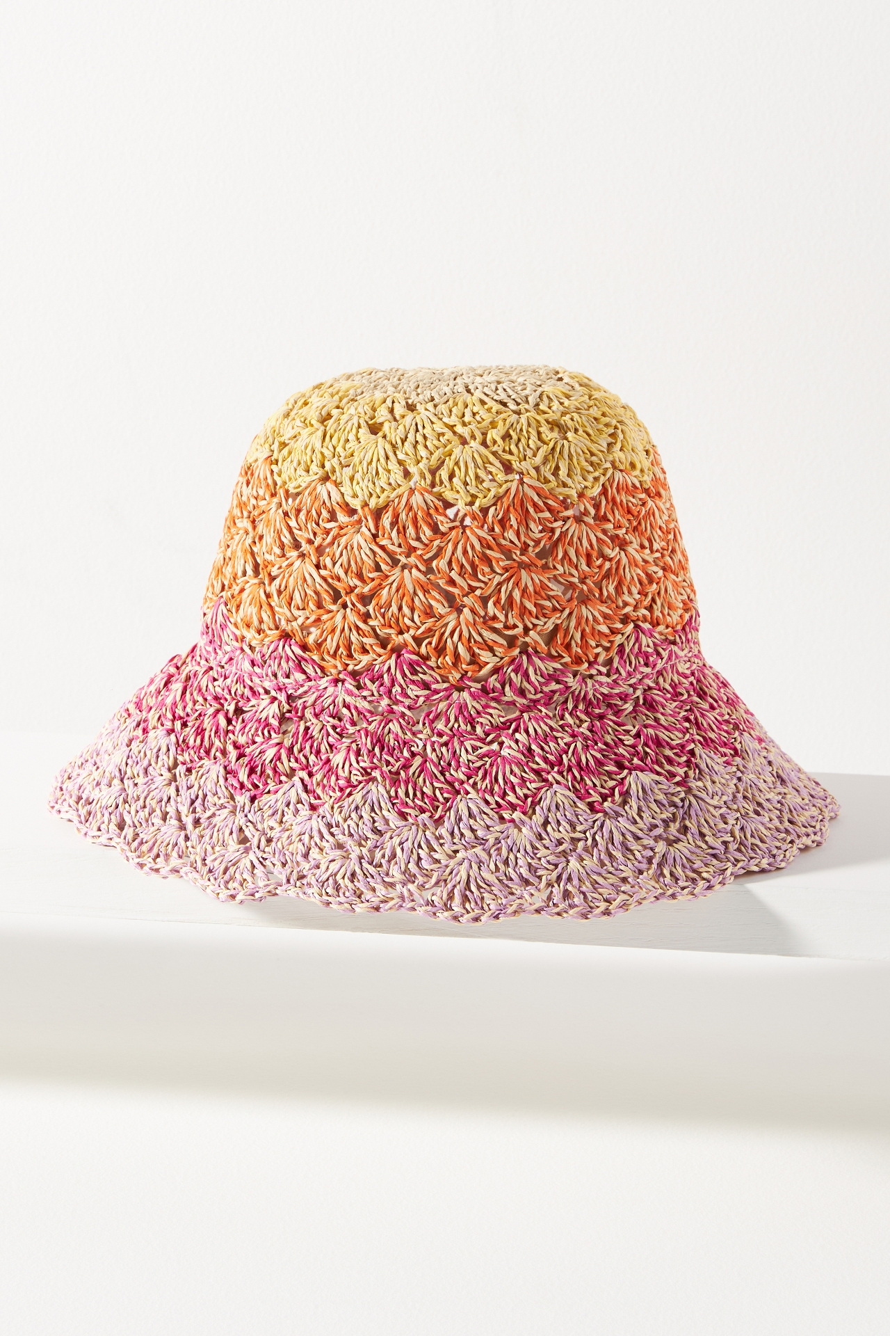 By Anthropologie Straw Bucket Hat