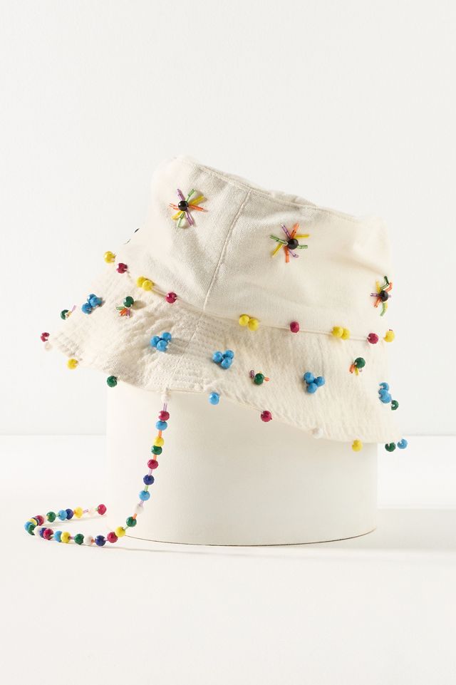 NWT Anthropologie Beaded Bucket Hat Anthropologie Hats for Women for sale | eBay main image 2