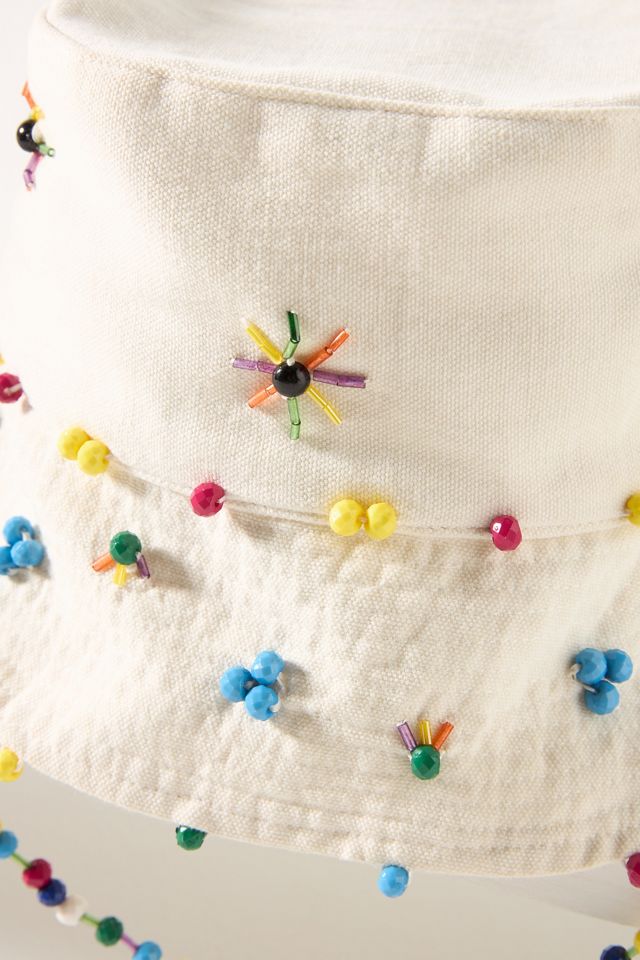NWT Anthropologie Beaded Bucket Hat Anthropologie Hats for Women for sale | eBay main image 4