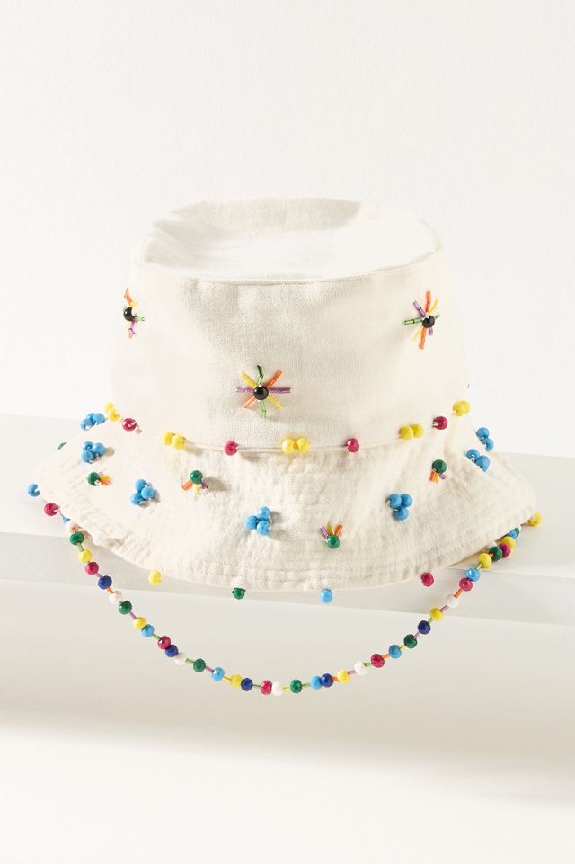Anthropologie Beaded Bucket Hat NWT Beaded Bucket Hat – Dee main image 2
