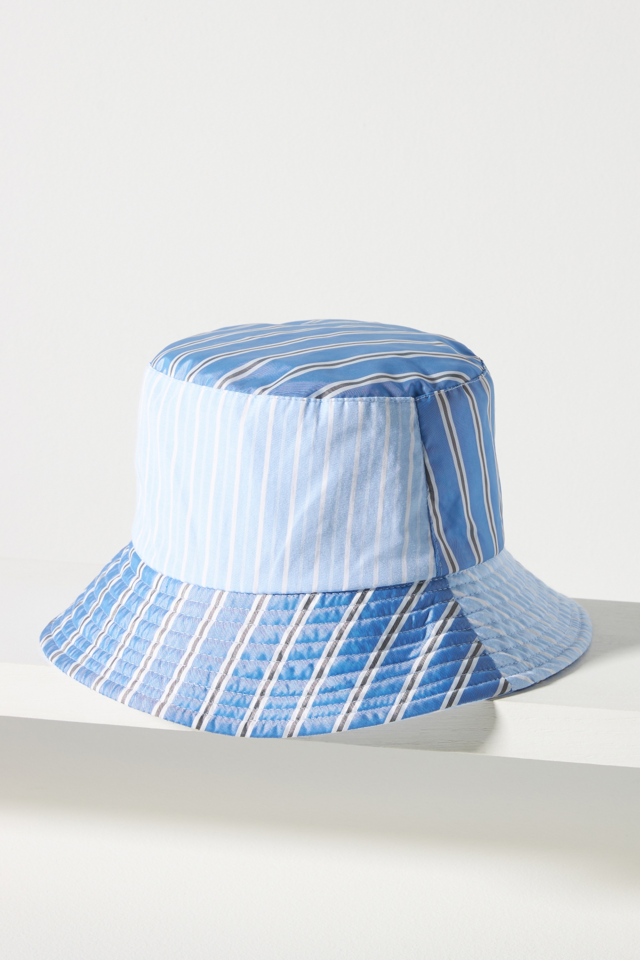 Cotton Pinstripe Bucket Hat