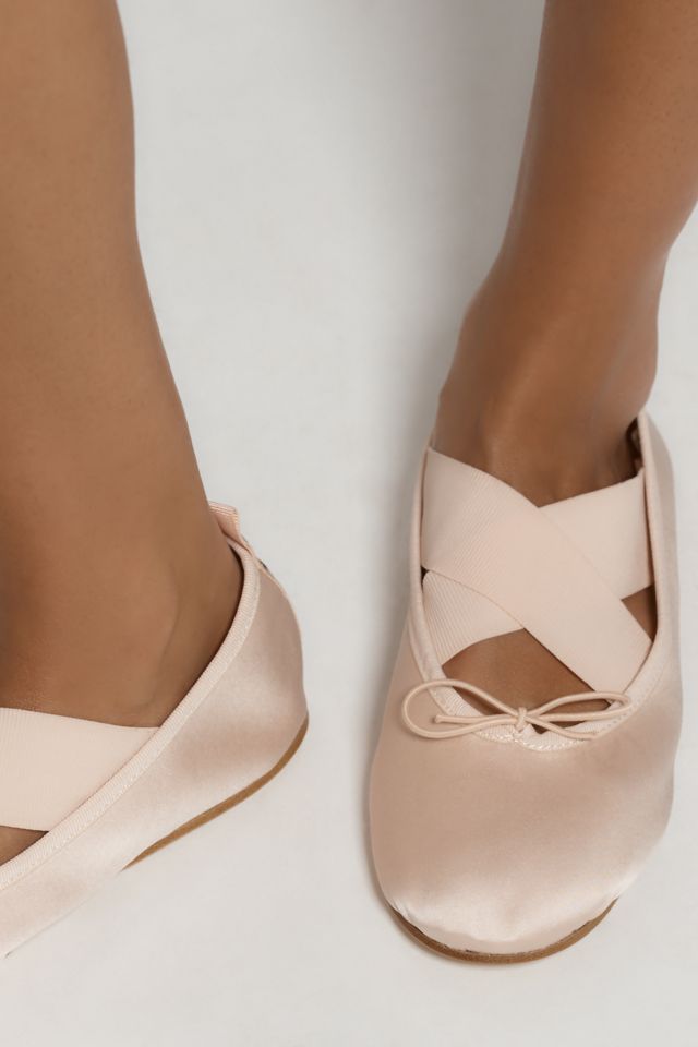 Repetto Gianna Satin Ballet Flats | Anthropologie