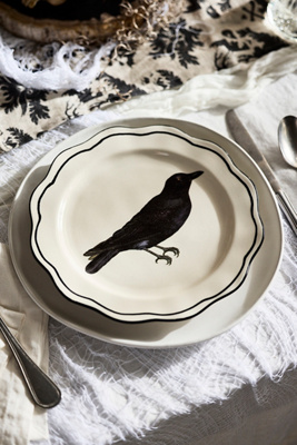 Terrain Halloween Stoneware Plate