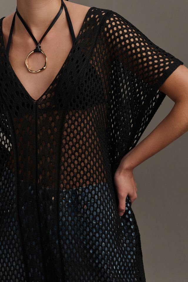 Mesh Knit Poncho #2