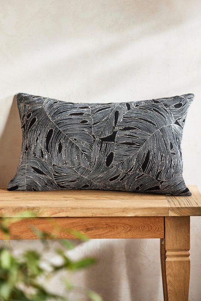 Monstera Leaf Outdoor Pillow | Terrain